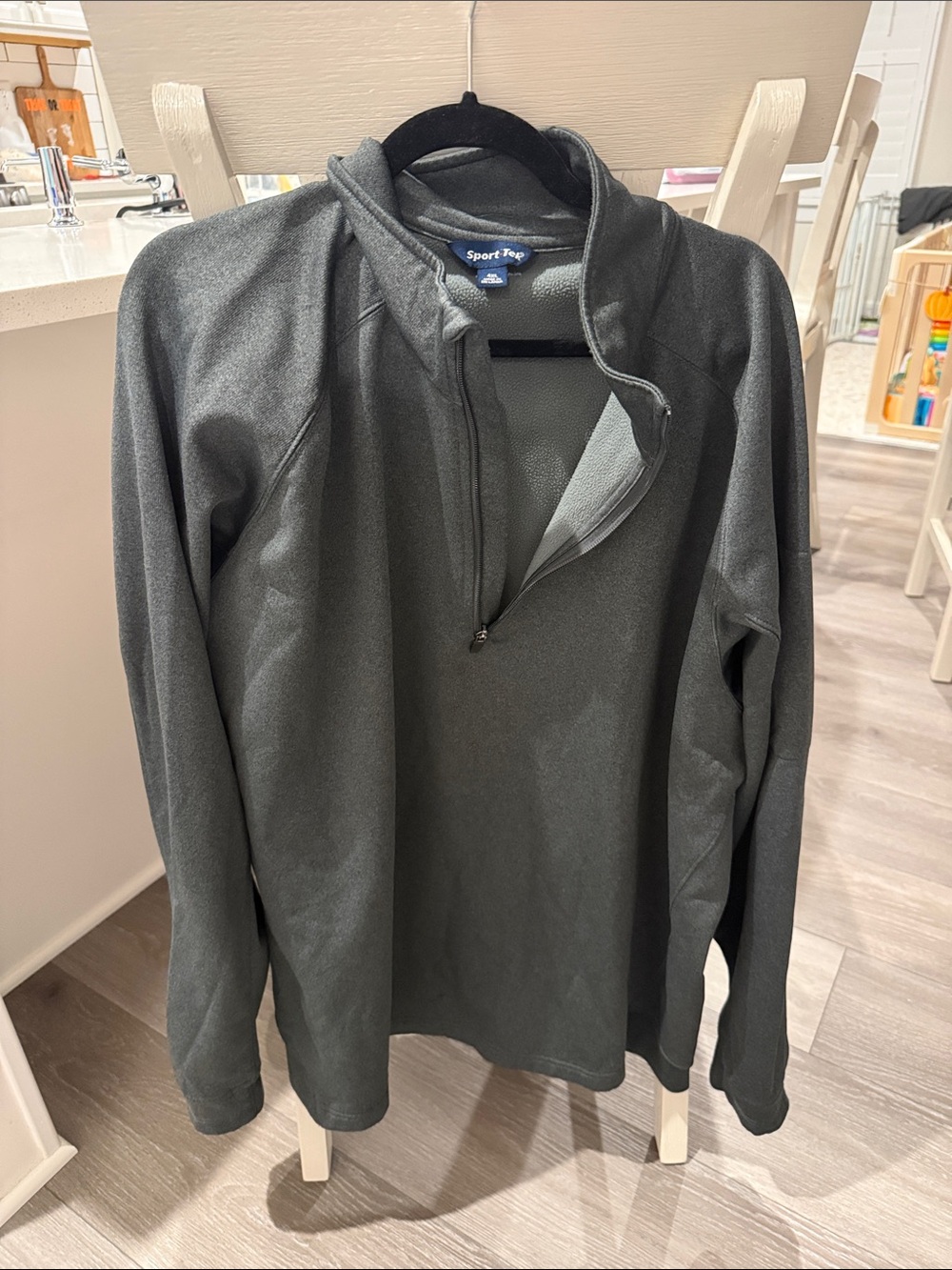 Sport-Tek Men's Charcoal Half-Zip Performance Jacket